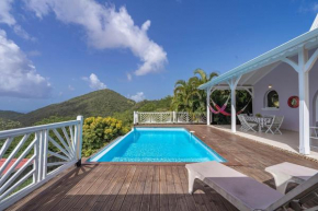 Villa Palmier rouge avec 3 chambres, piscine à débordement, magnifique vue mer et coucher de soleil
